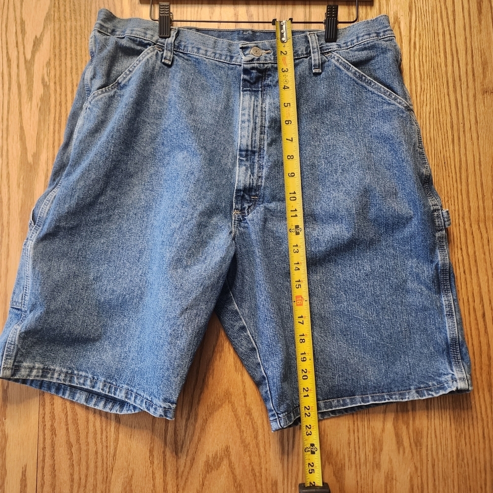 Classic Blue Denim Men's Shorts Jorts Size 36 Y2k 90s - Picture 7 of 8